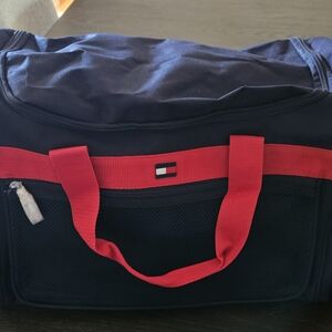 Tommy Hilfiger Navy and Red Men's Bag